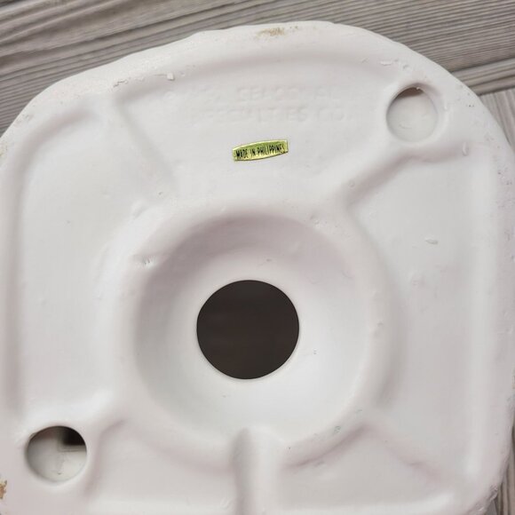 Christmas Village Illuminated House Home Lighted‎ Windows Red Roof Wreath Vtg - Picture 7 of 7